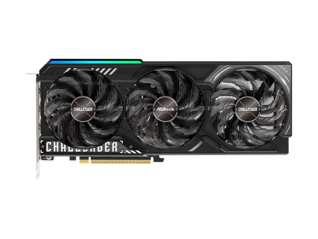 ASRock Challenger Radeon RX 9070 XT 16GB GDDR6 Graphics Card - Black (RX9070XT CL 16G) - Image 1