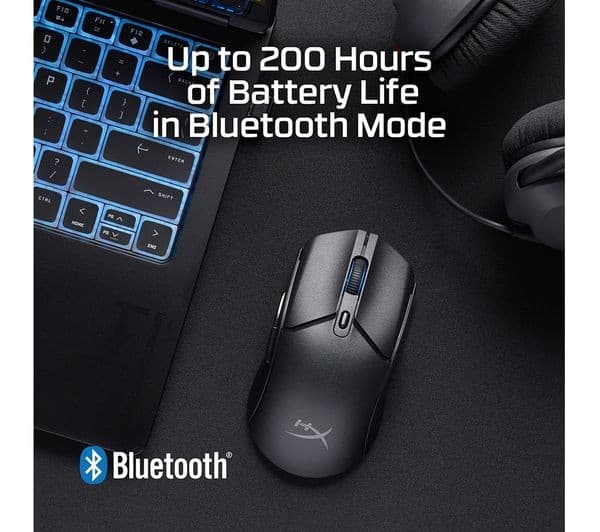 HyperX Pulsefire Haste 2 Core RGB Wireless Mouse Black - Image 4