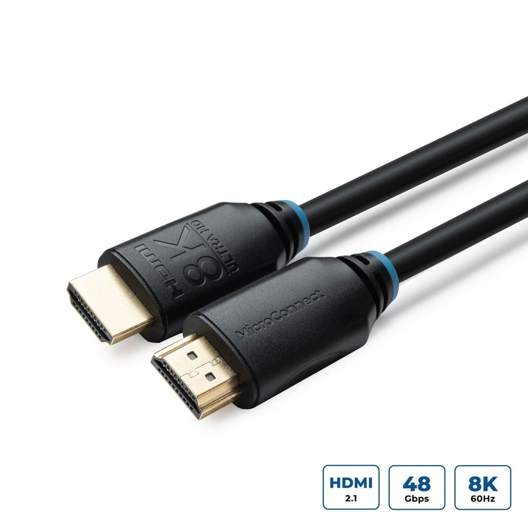 MicroConnect HDMI Cable 8K 2m, HDMI 2.1 Ultra High Speed, 48Gbps, 8K@60Hz - Image 1