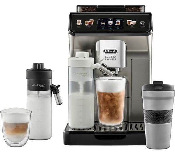 DeLonghi Eletta Explore ECAM450 Coffee Machine Silver - Image 1