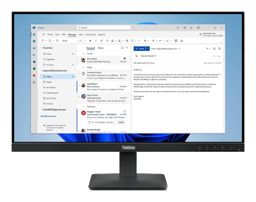 Lenovo ThinkVision S24-4e Monitor - Image 1