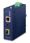 Planet IP30 Compact Size Industrial 100/1000BASE-X SFP to, IGTP-815AT (100/1000BASE-X SFP to 10/100/1000BASE-T 802.3at PoE+ Media Converter (-40 to 75 C)) thumbnail 1
