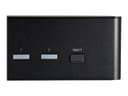 StarTech SV231DHU34K6 2-Port Dual Monitor HDMI KVM Switch 4K 60Hz HDR with 2-Port USB 3.0 Hub - Black thumbnail 4