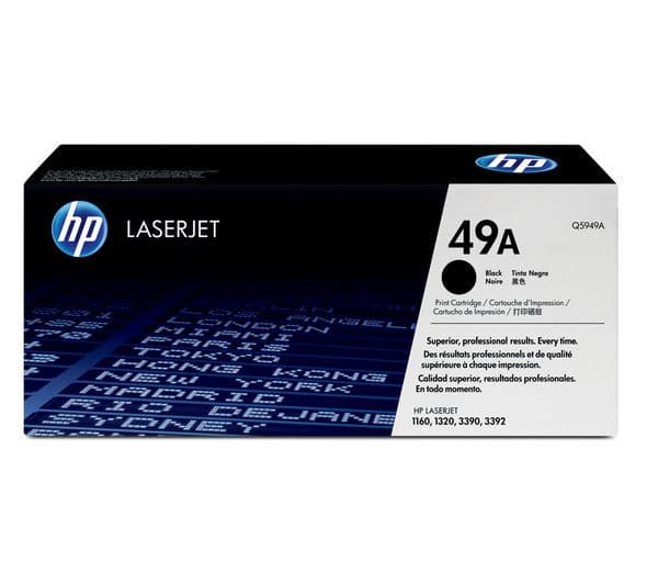 HP 49A Q5949A Original HP LaserJet Toner Cartridge for HP LaserJet 1160, 1320, 3390, 3392 - Black - 2,500 Pages - Image 1