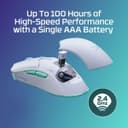 HyperX Pulsefire Haste 2 Core Wireless Gaming Mouse - White thumbnail 3