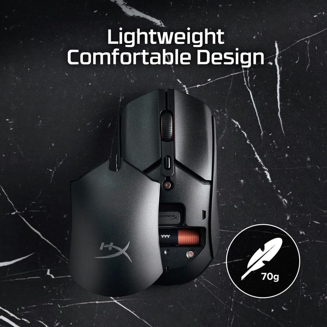 HyperX Pulsefire Haste 2 Core Wireless Gaming Mouse - White - Image 5