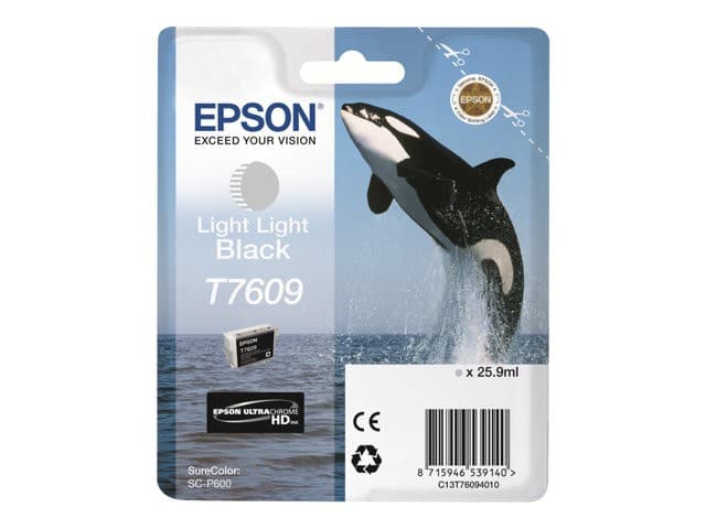 Epson T7609 Original UltraChrome HD Ink Cartridge 26 ml - Light Light Black - Image 5
