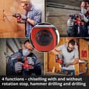 Einhell Cordless Rotary Hammer Drill 18V PXC Without Battery - Black/Red thumbnail 7