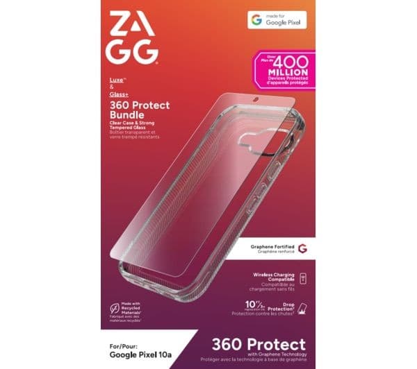 ZAGG Luxe Pixel 10a Case Bundle Clear - Image 1