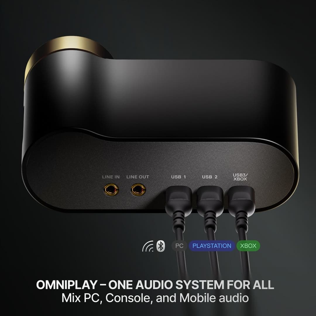 SteelSeries Arctis Nova Elite Wireless Gaming Headset - Sage & Gold - Image 4
