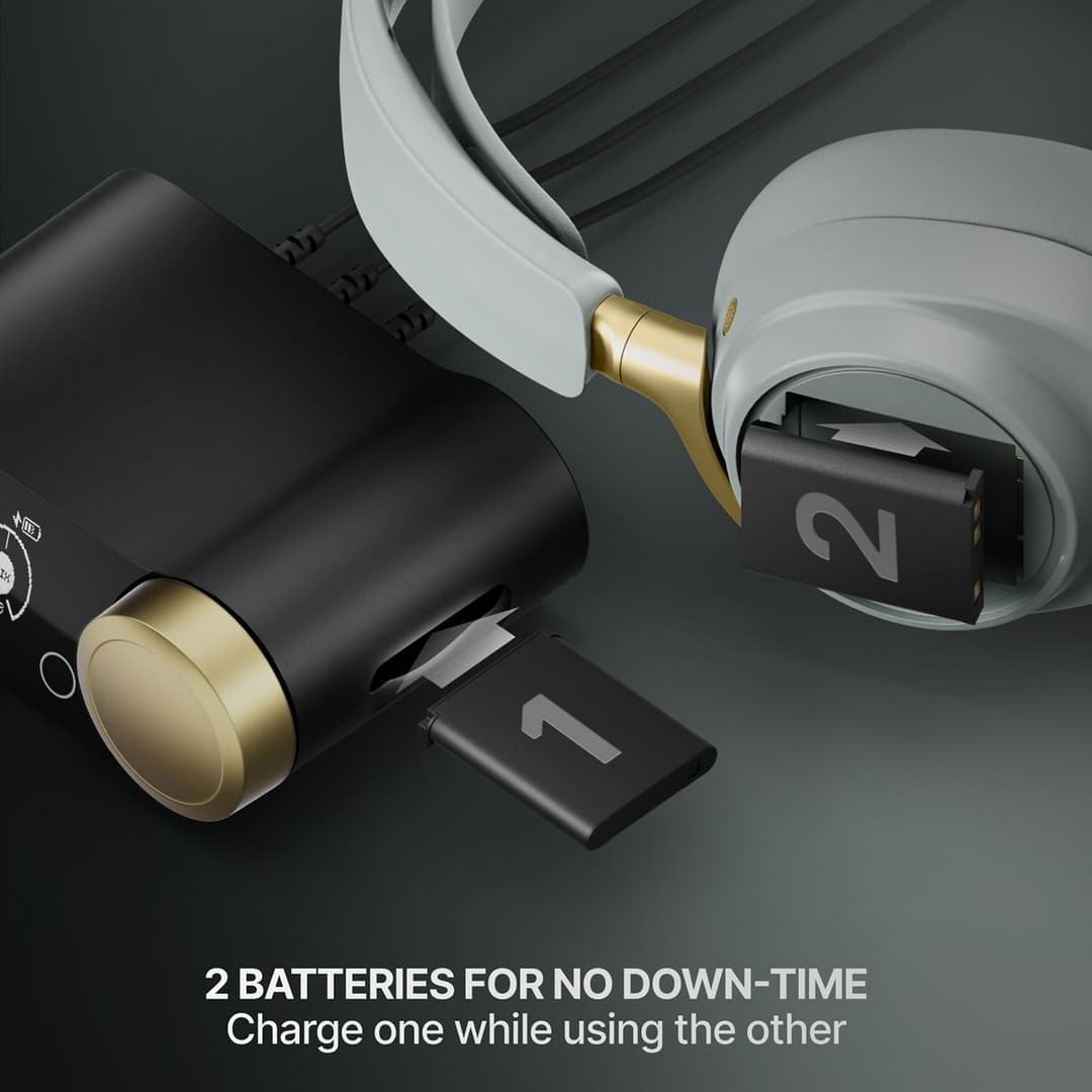 SteelSeries Arctis Nova Elite Wireless Gaming Headset - Sage & Gold - Image 5