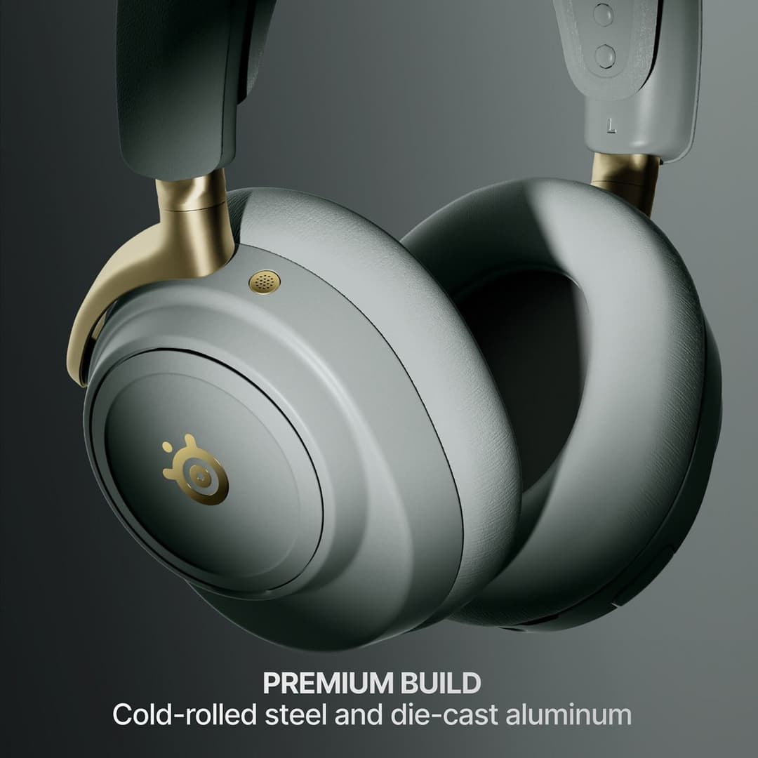 SteelSeries Arctis Nova Elite Wireless Gaming Headset - Sage & Gold - Image 10