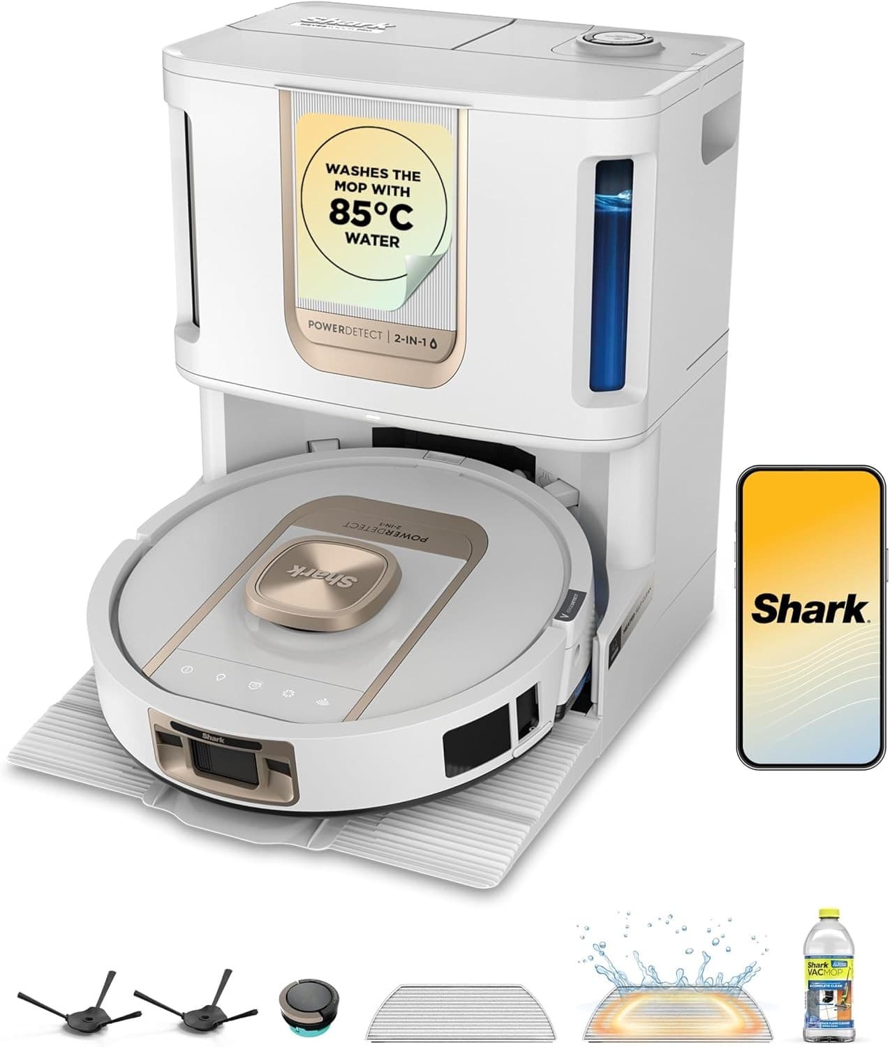 Shark PowerDetect AV2910XEUKWH Robot Vacuum Cleaner & Mop