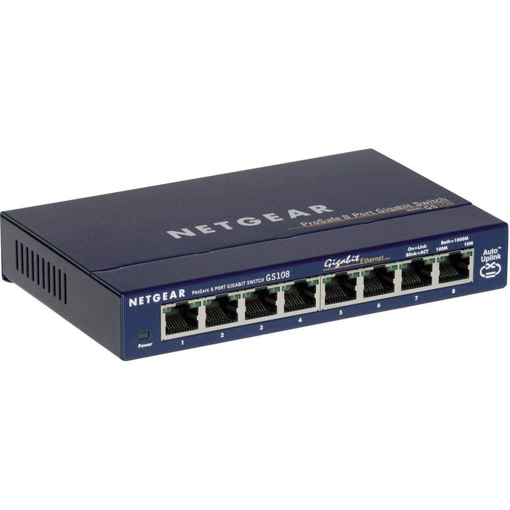 Netgear GS108GE Gigabit Ethernet Network Switch - Blue - Image 3