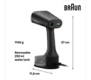 BRAUN Quickstyle 7 GS7077 Clothes Steamer - Black & Gold thumbnail 2