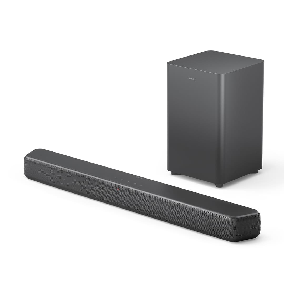 PHILIPS TAB5309 2.1 Channel Soundbar with Wireless Subwoofer - Black - Image 1