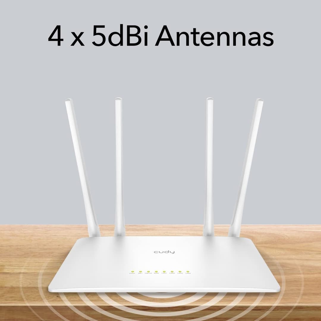 Cudy WR1200 AC1200 Dual-Band Wi-Fi Router - White - Image 4