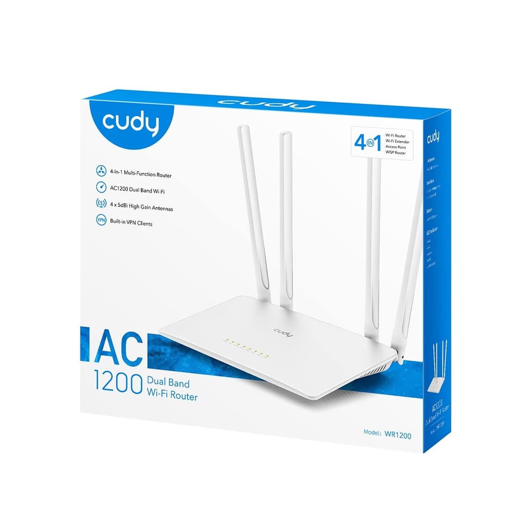 Cudy WR1200 AC1200 Dual-Band Wi-Fi Router - White - Image 8