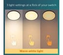 PHILIPS Superslim LED Ceiling Light - Black thumbnail 2