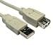 Cables Direct 1.8m USB 2.0 Extension Cable in Beige thumbnail 3