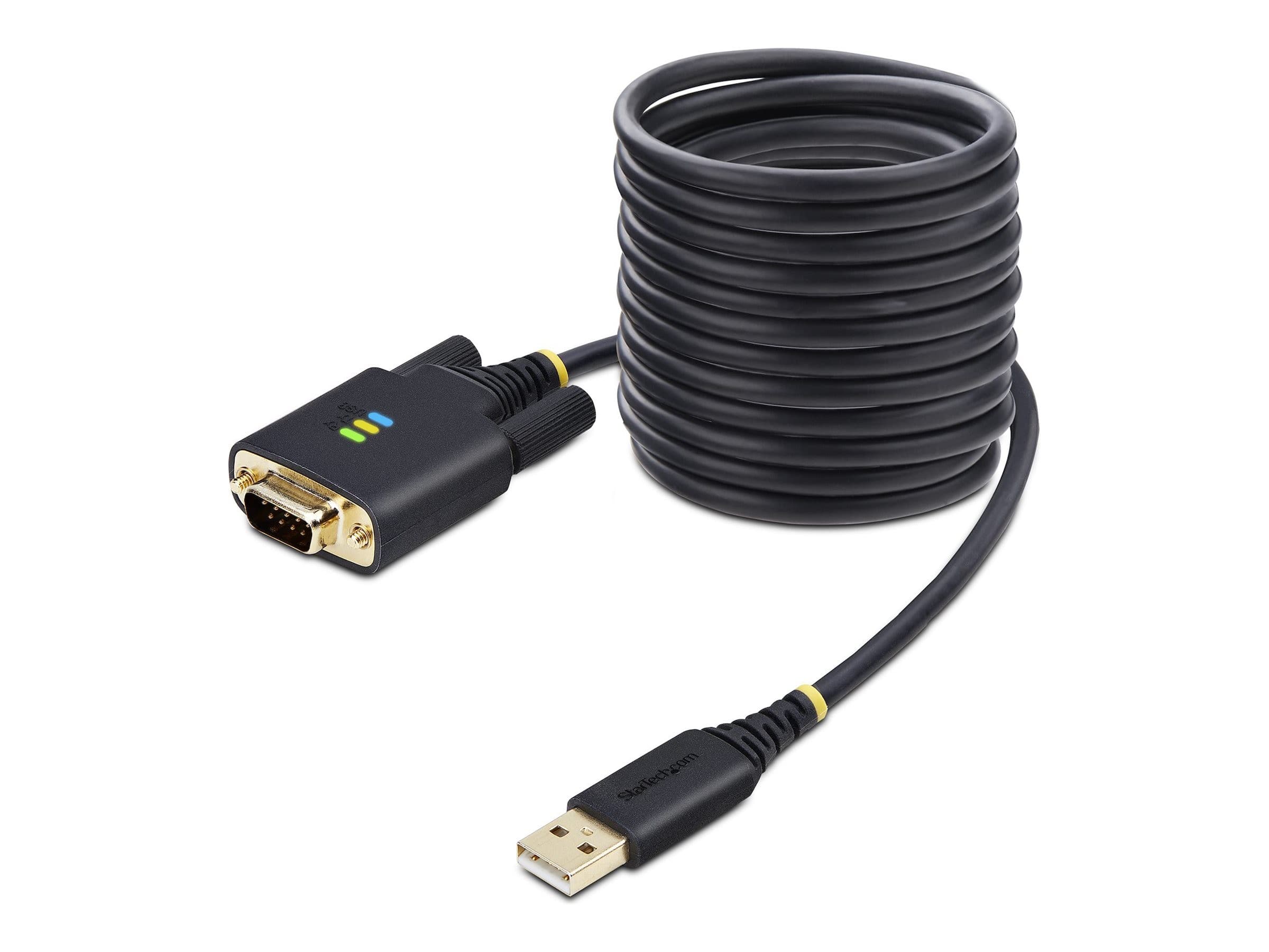 StarTech 1P10FFC-USB-SERIAL USB to Serial Cable Black