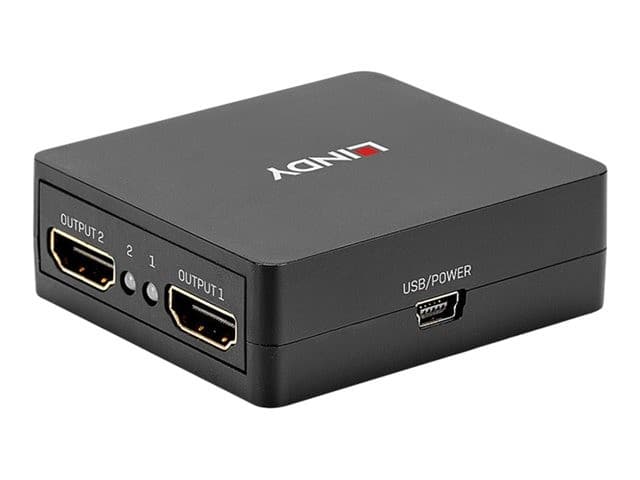 Lindy Compact 2 Port HDMI 18G Splitter - Image 2