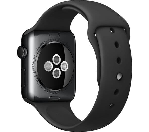 APPLE Watch 42 mm with Sports Band - Black Stainless Steel - Image 2