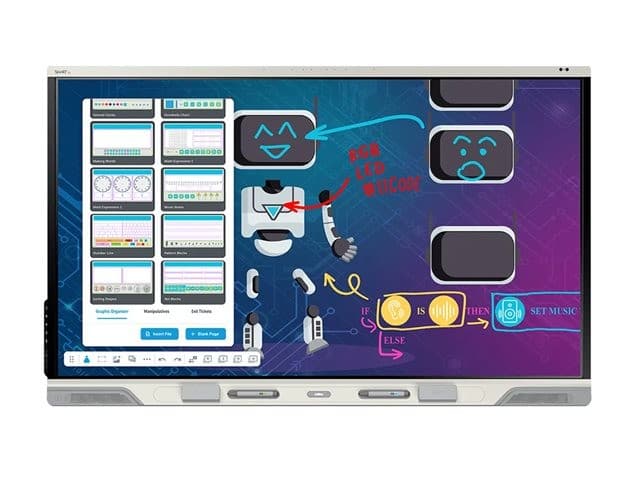 SMART Board RX286 RX Series with iQ - 86" LED-backlit LCD display - 4K - for interactive communication - Image 2