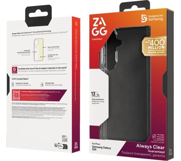ZAGG Crystal Palace Samsung S26 Case Clear - Image 2