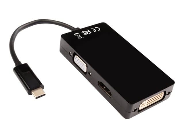 V7 USB-C to DVI Adapter Black - Image 2
