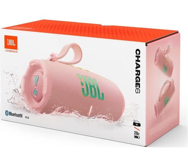 JBL Charge 6 Portable Bluetooth Speaker - Pink - Image 8
