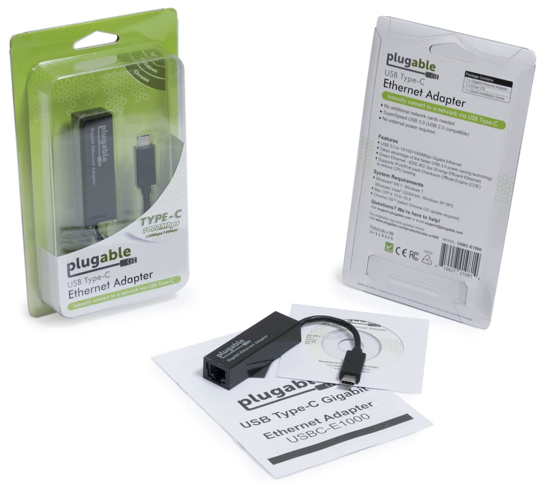 Plugable Technologies USB C to Ethernet Adapter, Fast and Reliable Thunderbolt or USB C to Gigabit Ethernet Adapter, Compatible with Windows, Mac, iPhone 15, ChromeOS, Dell XPS, Switch - Image 3