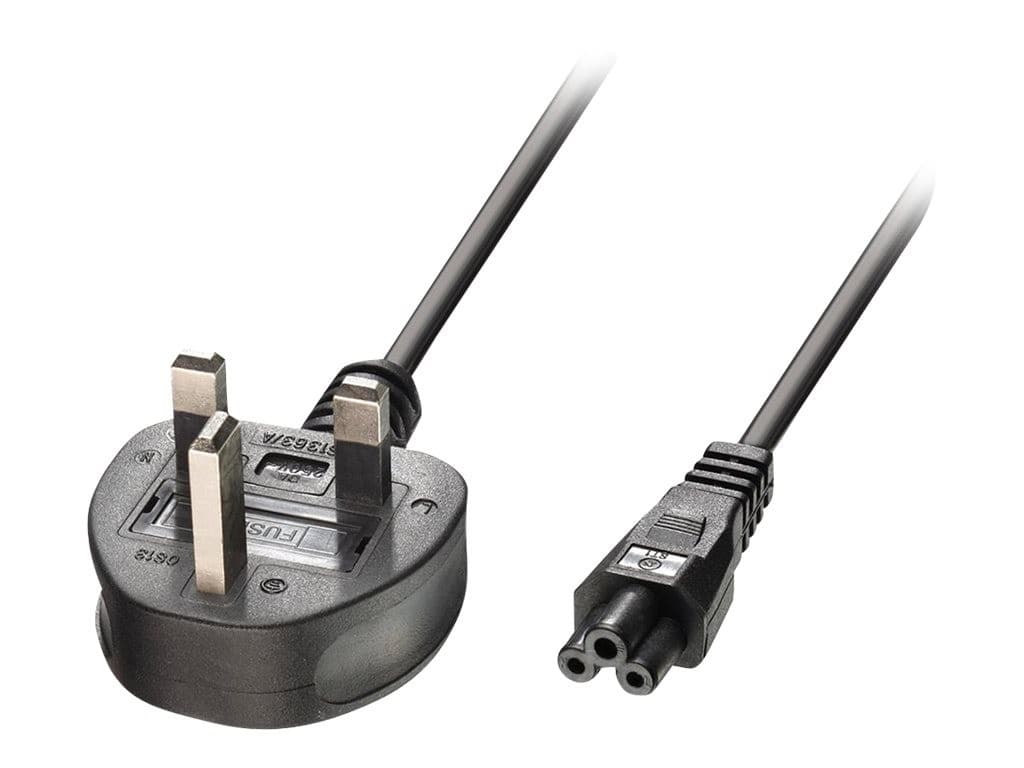 Lindy Power Cable BS 1363 to IEC C5 3m Black - Image 1