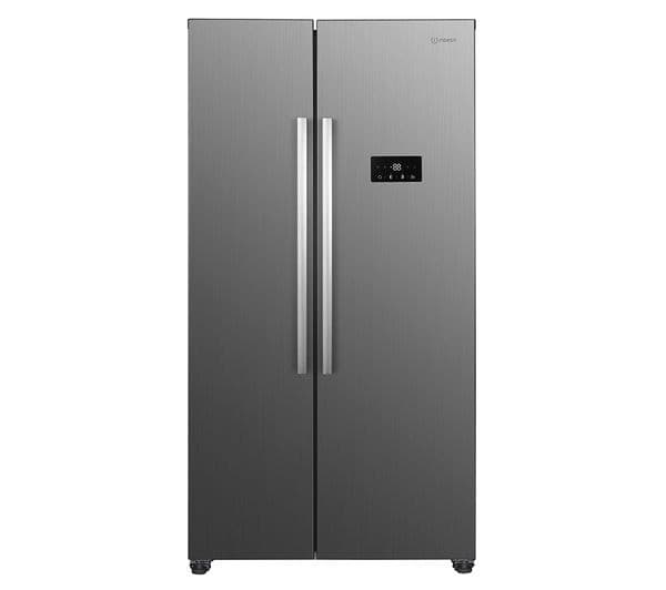 INDESIT INGF 6441 XP4UK American-style Fridge Freezer - Inox - Image 1