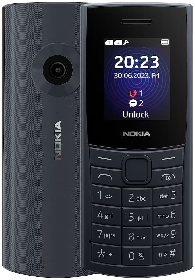 Nokia 110 4G Feature Phone Dual SIM, Camera, Bluetooth, FM Radio, Blue