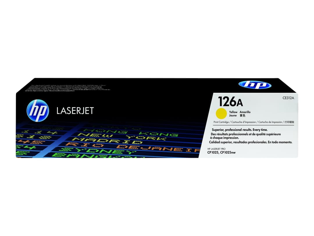 HP 126A Original LaserJet Toner Cartridge (CE312A) for LaserJet Pro CP1025 - Yellow - Image 1