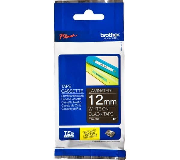 BROTHER TZE335 12 mm Blank Cassette Tape - Image 1