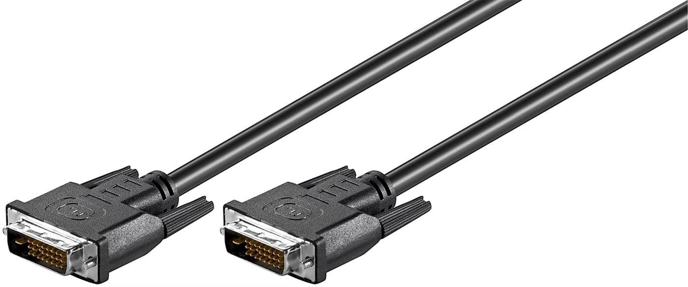 Microconnect DVI-D Dual Link 24+1-pin Cable Male to Male Black - 3m