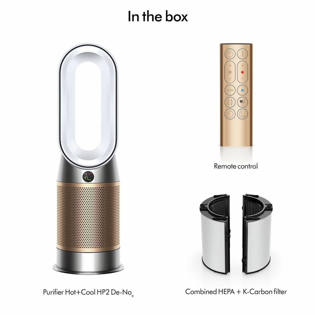 Dyson Purifier Hot+Cool HP2 De-NOx HP12 Air Purifier Fan Heater - White/Gold - Image 7