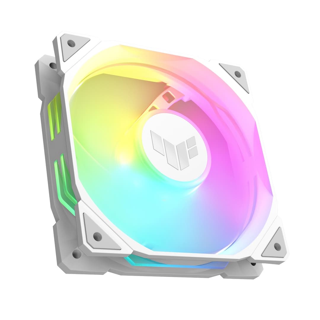 Asus TUF Gaming TR120 ARGB 120mm PWM Case Fan White - 1-Pack - Image 2