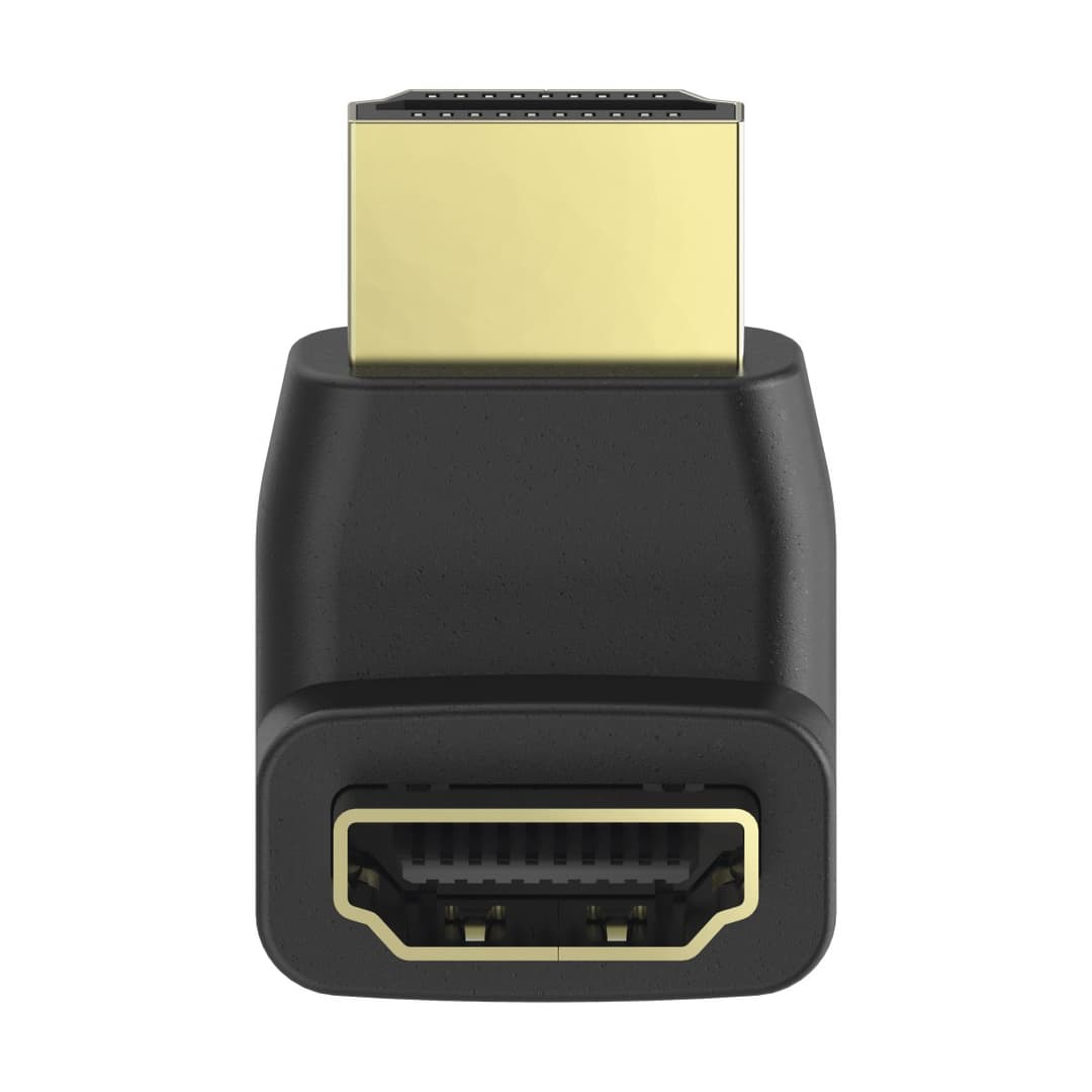 Hama 00205164 High Speed HDMI 90° Angle Adapter, Plug to Socket, Black - Image 1
