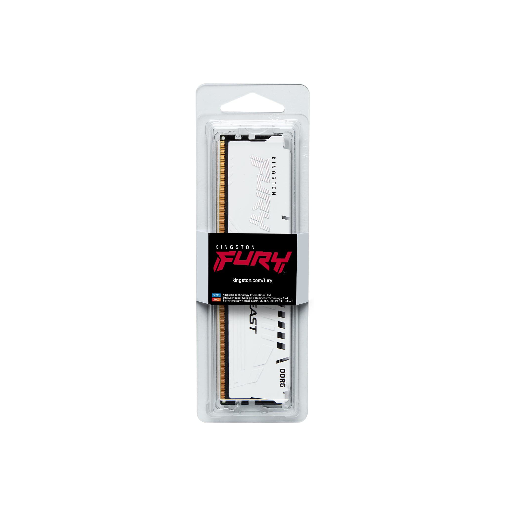 Kingston Technology FURY Beast White memory module 16 GB 1 x 16 GB DDR5 5200 MHz CL40