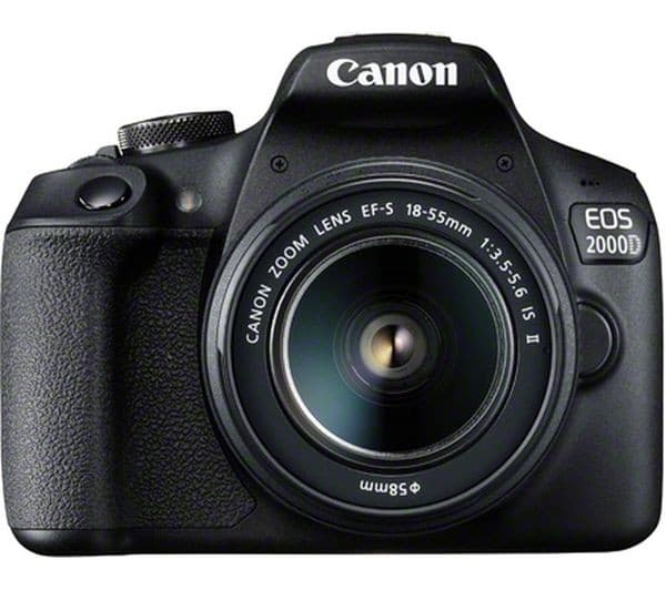 Canon EOS 2000D DSLR Camera 18-55mm IS II Lens