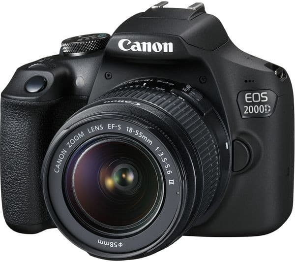 Canon EOS 2000D DSLR Camera - EF-S 18-55mm f/3.5-5.6 IS II Lens Kit - Image 4