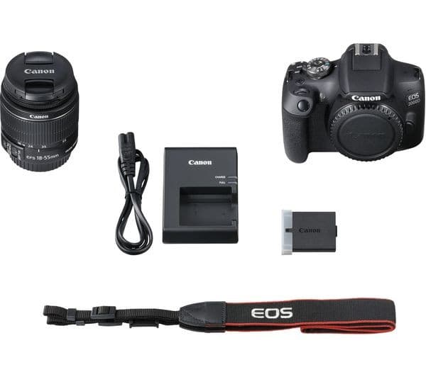 Canon EOS 2000D DSLR Camera - EF-S 18-55mm f/3.5-5.6 IS II Lens Kit - Image 7