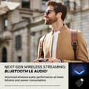 CREATIVE Zen Air Plus Lightweight True Wireless In-ears with Bluetooth LE Audio, Hybrid Active Noise Cancellation, Ambient Mode, Up to 32 Hours Total Playtime, 6 Mics with ENC Technology (Cream) thumbnail 4