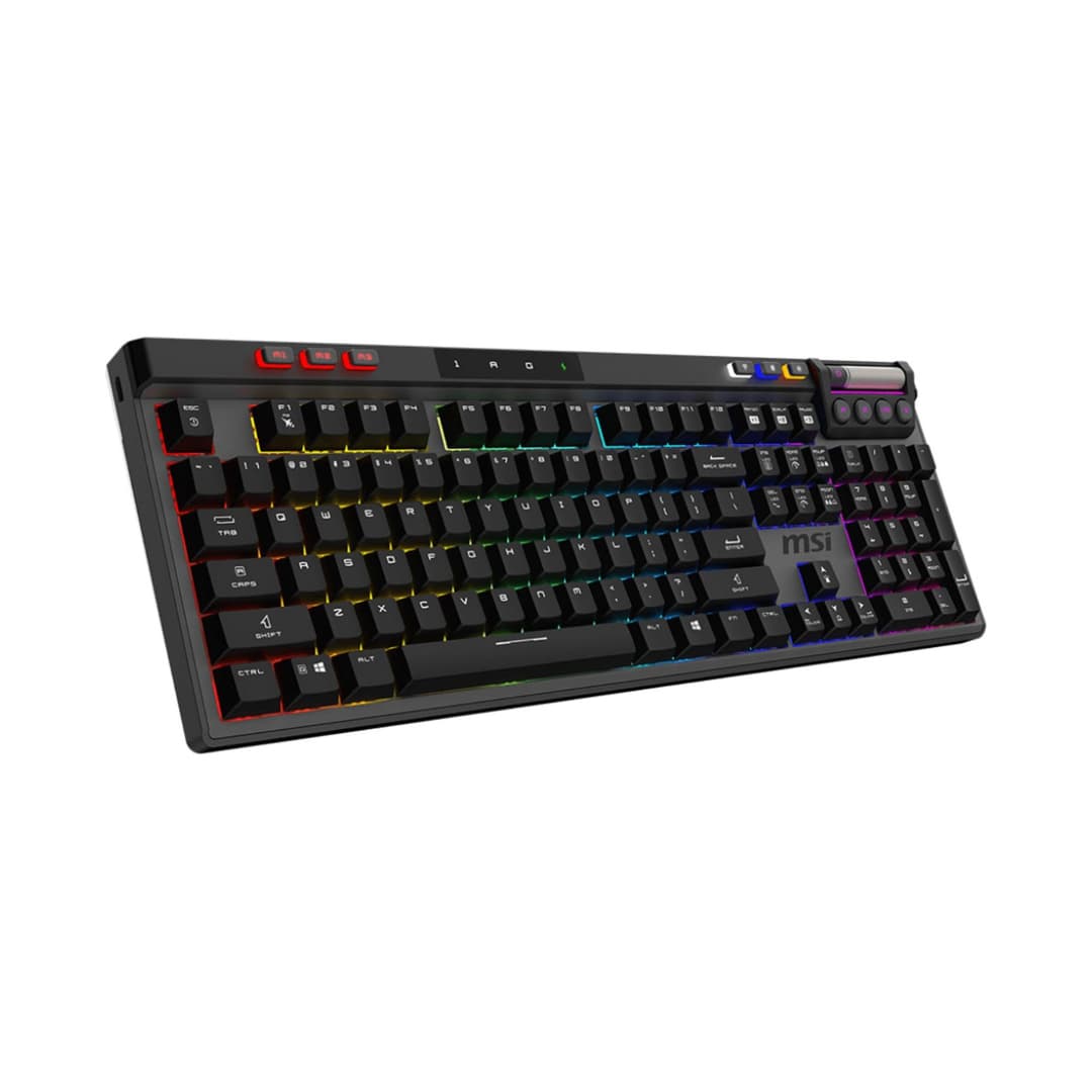 MSI Strike Pro Wireless/Wired RGB Mechanical Gaming Keyboard, Kailh Midnight Pro Silent Switches, UK Layout - Black - Image 5