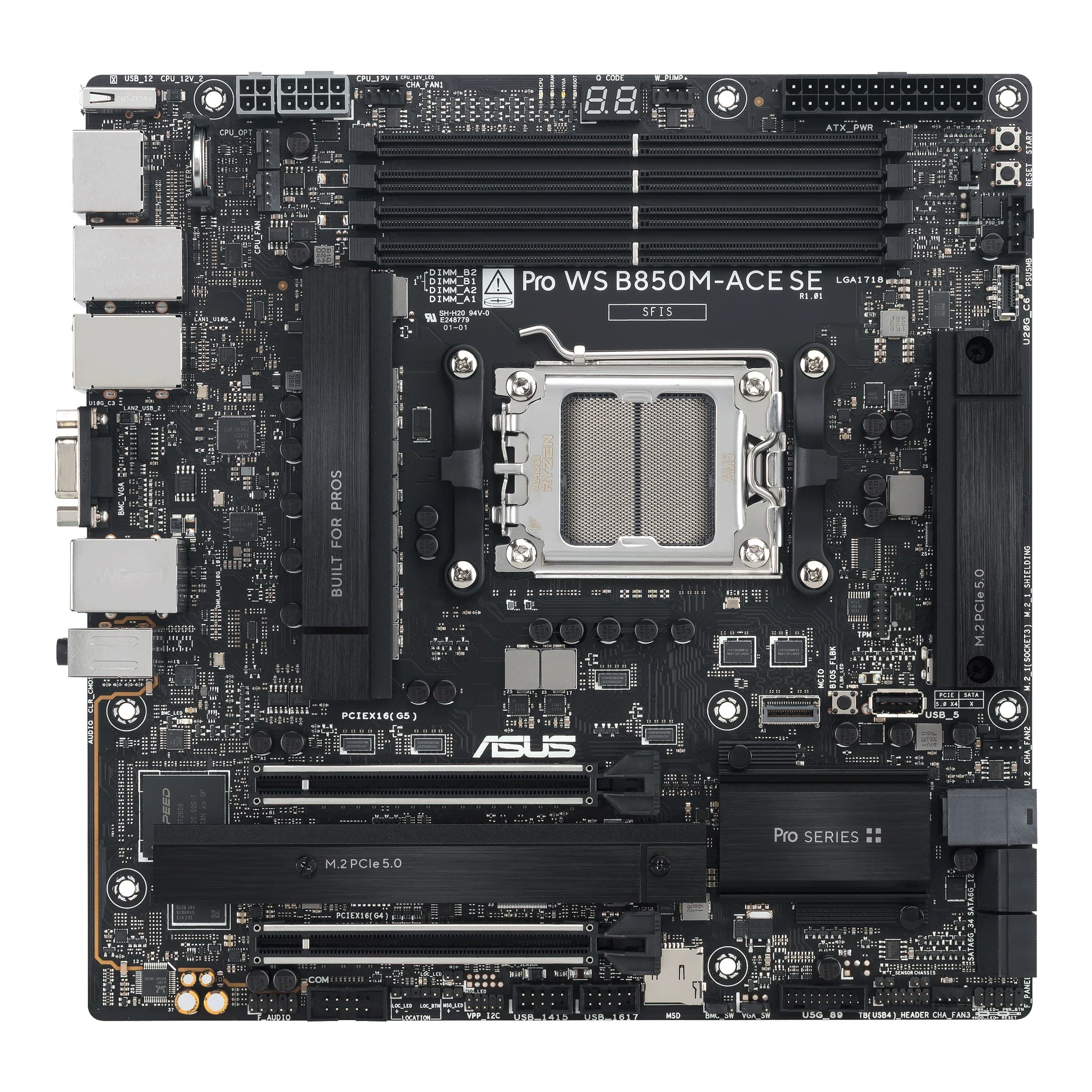 ASUS PRO WS B850M-ACE SE AMD B850 Socket AM5 micro ATX