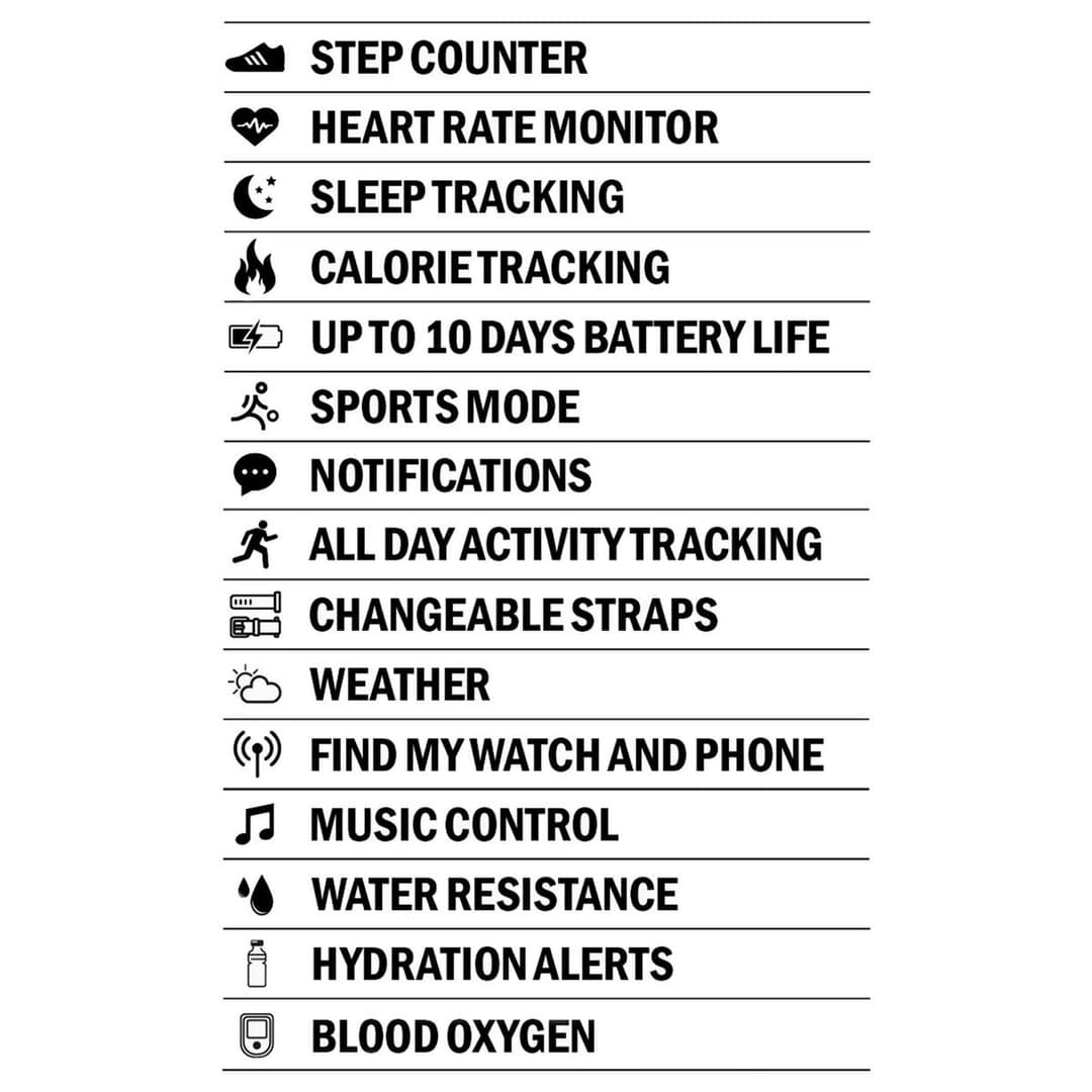 Sekonda Fitness Tracker Pink Silicone Strap Smart Watch - Image 5