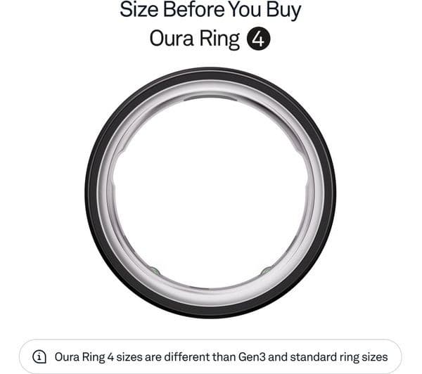 OURA Ring 4 - Black, Size 8 - Image 2